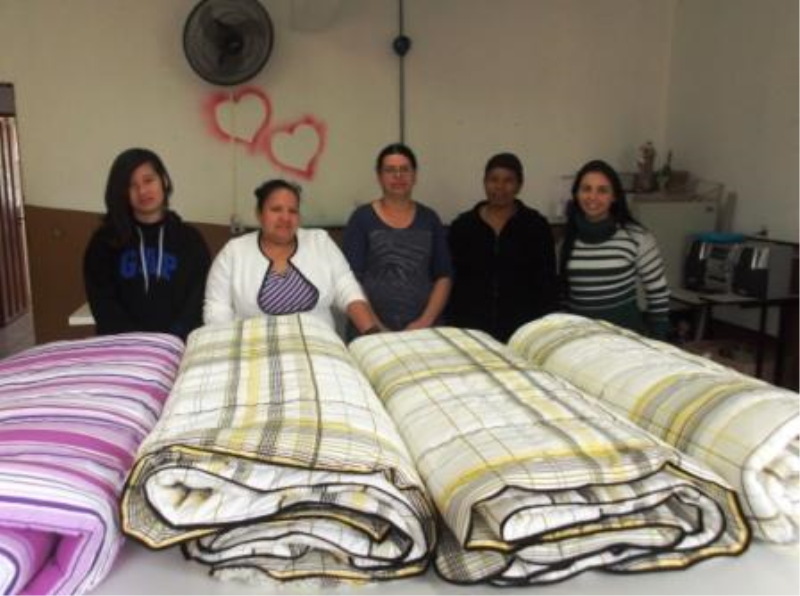 Encerramento do curso de confecção de edredons